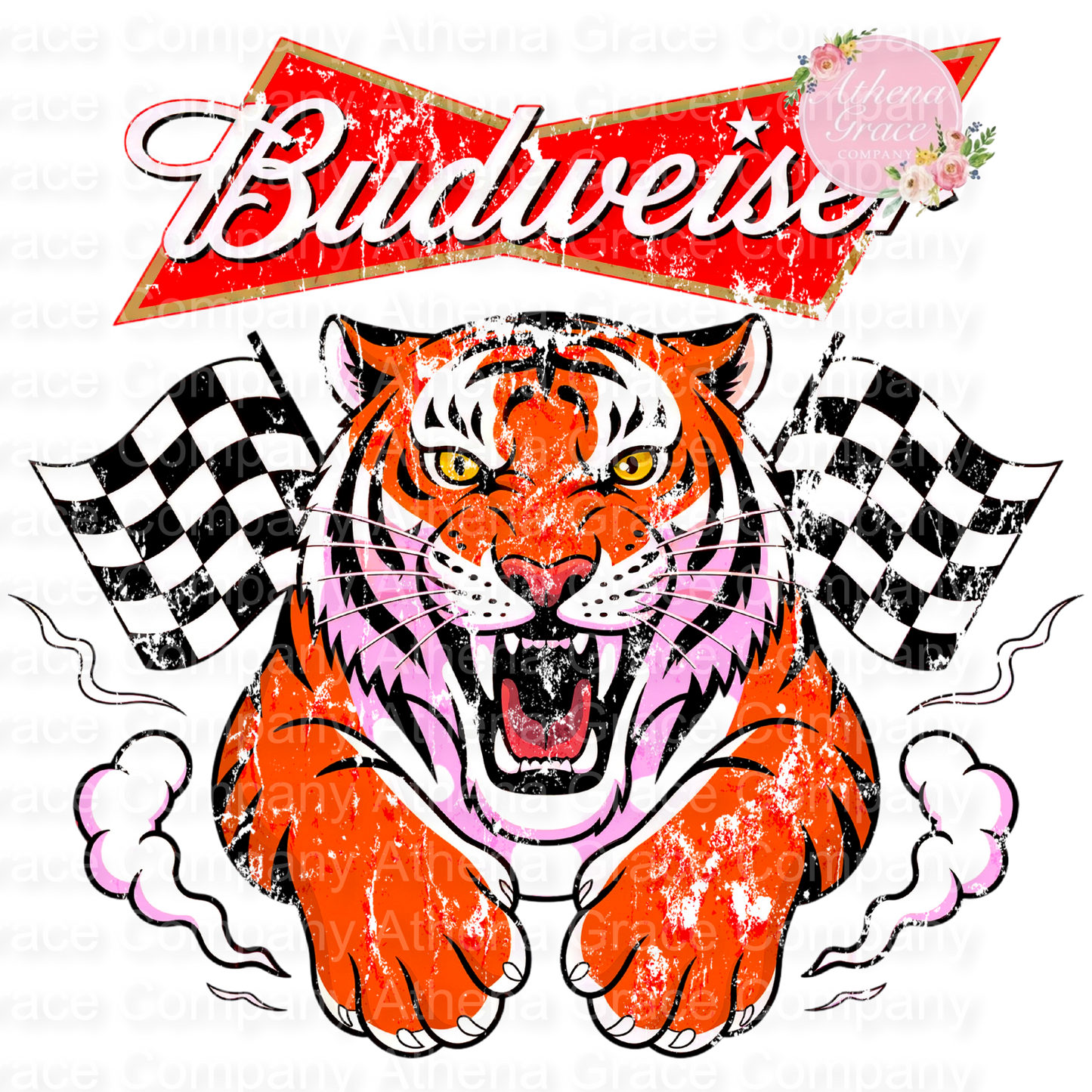 Budweiser Tiger DTF