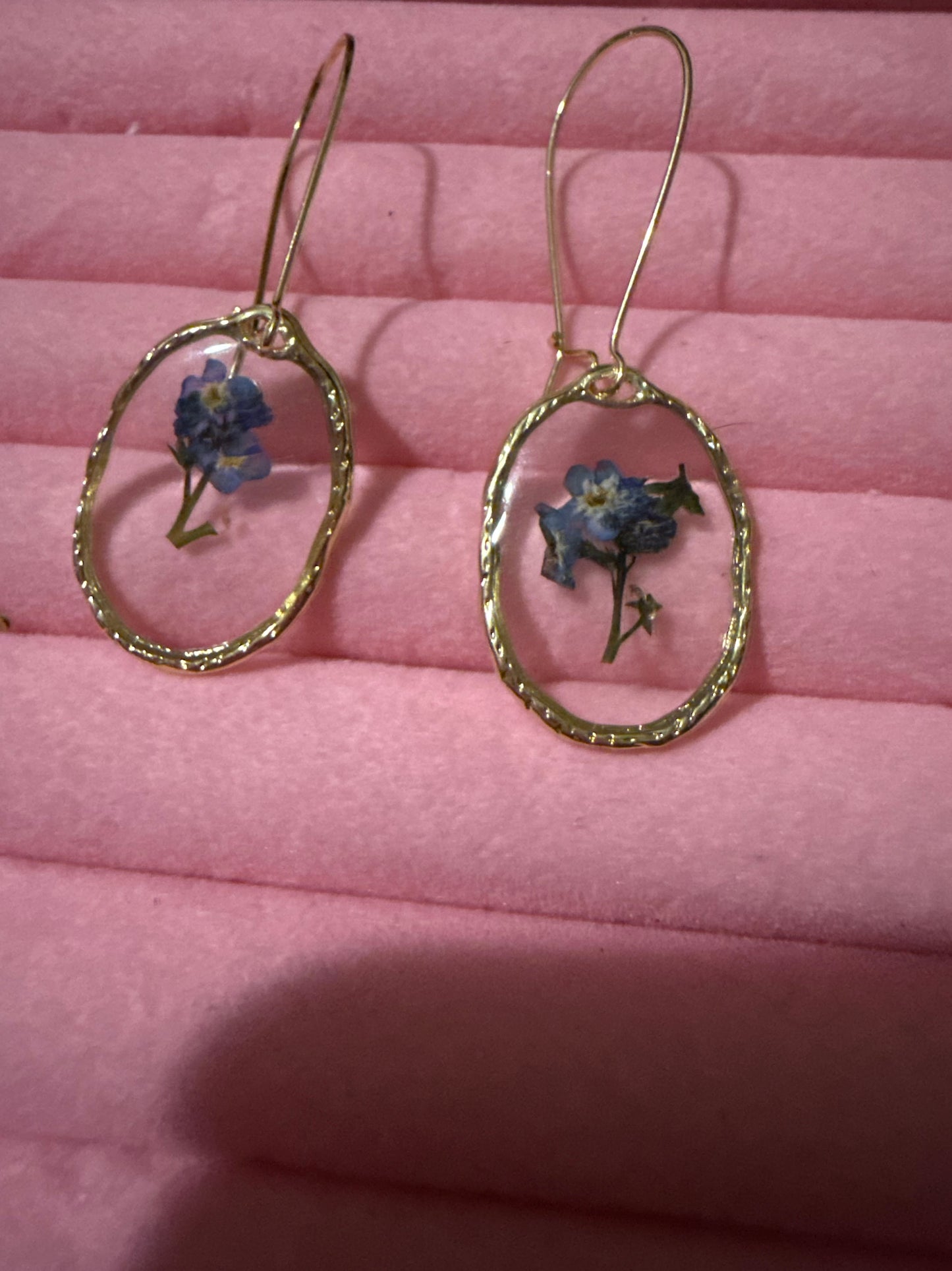 Acrylic Flower Dangle Earrings