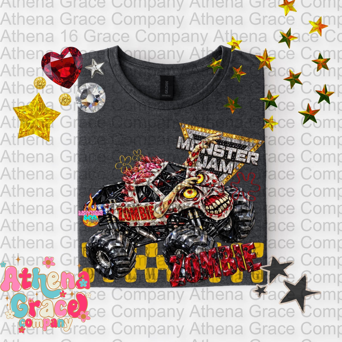 Zombie Monster Jam sparkle