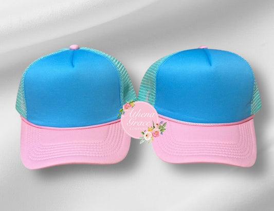 Blue Hat with Blue Mesh