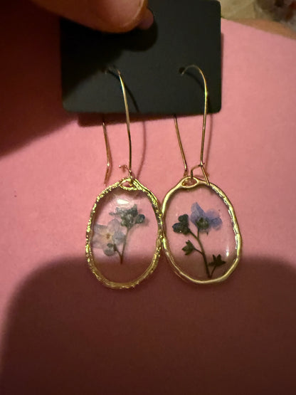 Acrylic Flower Dangle Earrings