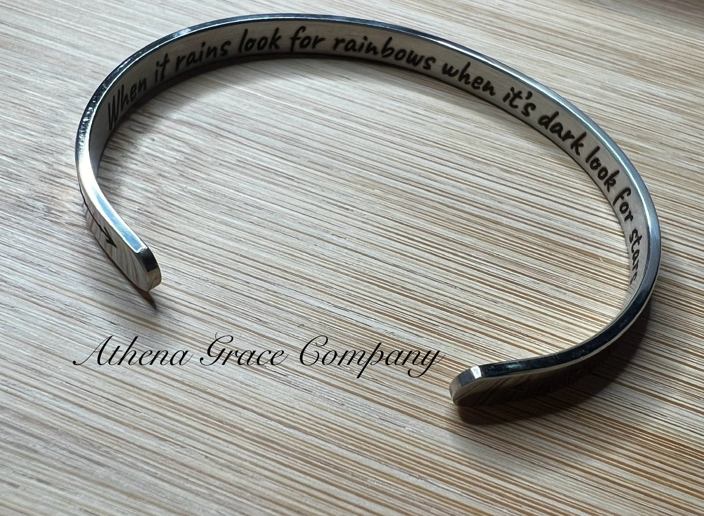 Inspirational Quote Cuff