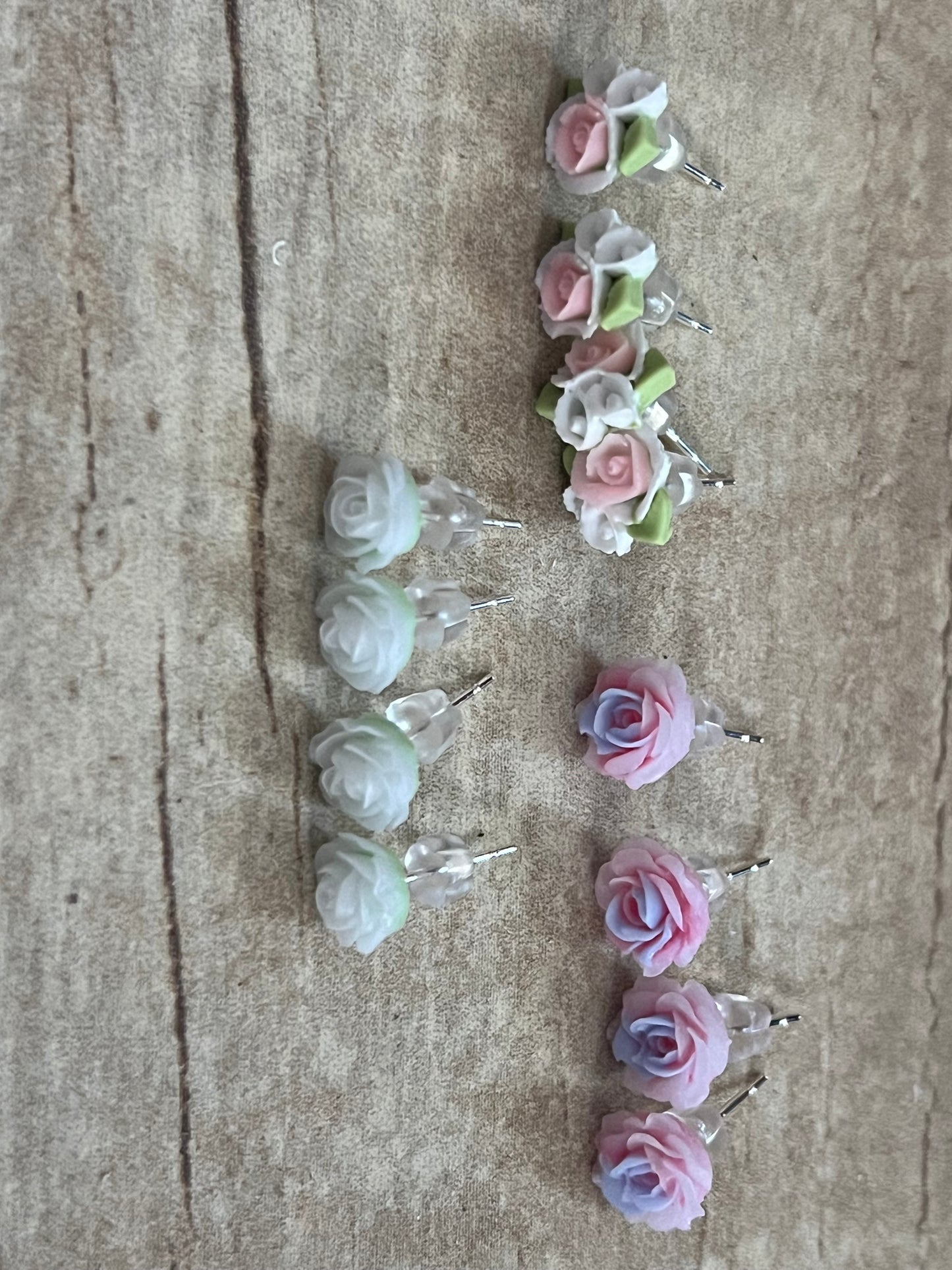 Rose flower studs