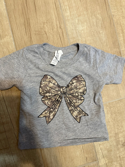 Camo Bow Baby Shirt