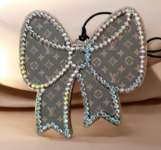 Boujee Bling Bow Brown Freshie