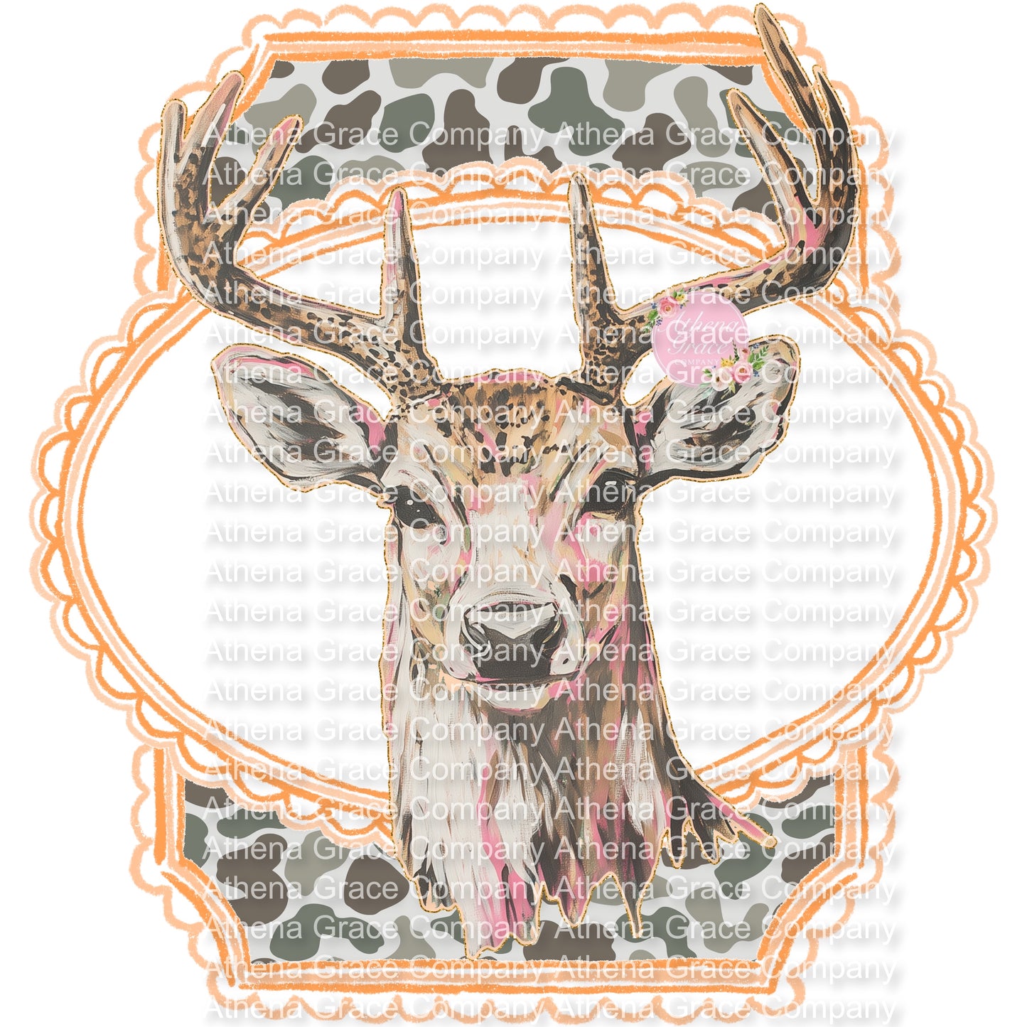 Deer Head DTF