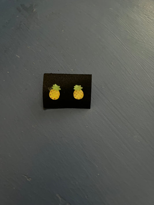 Pineapple and strawberry earrings