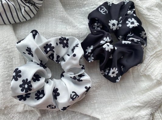 Boujee floral scrunchie