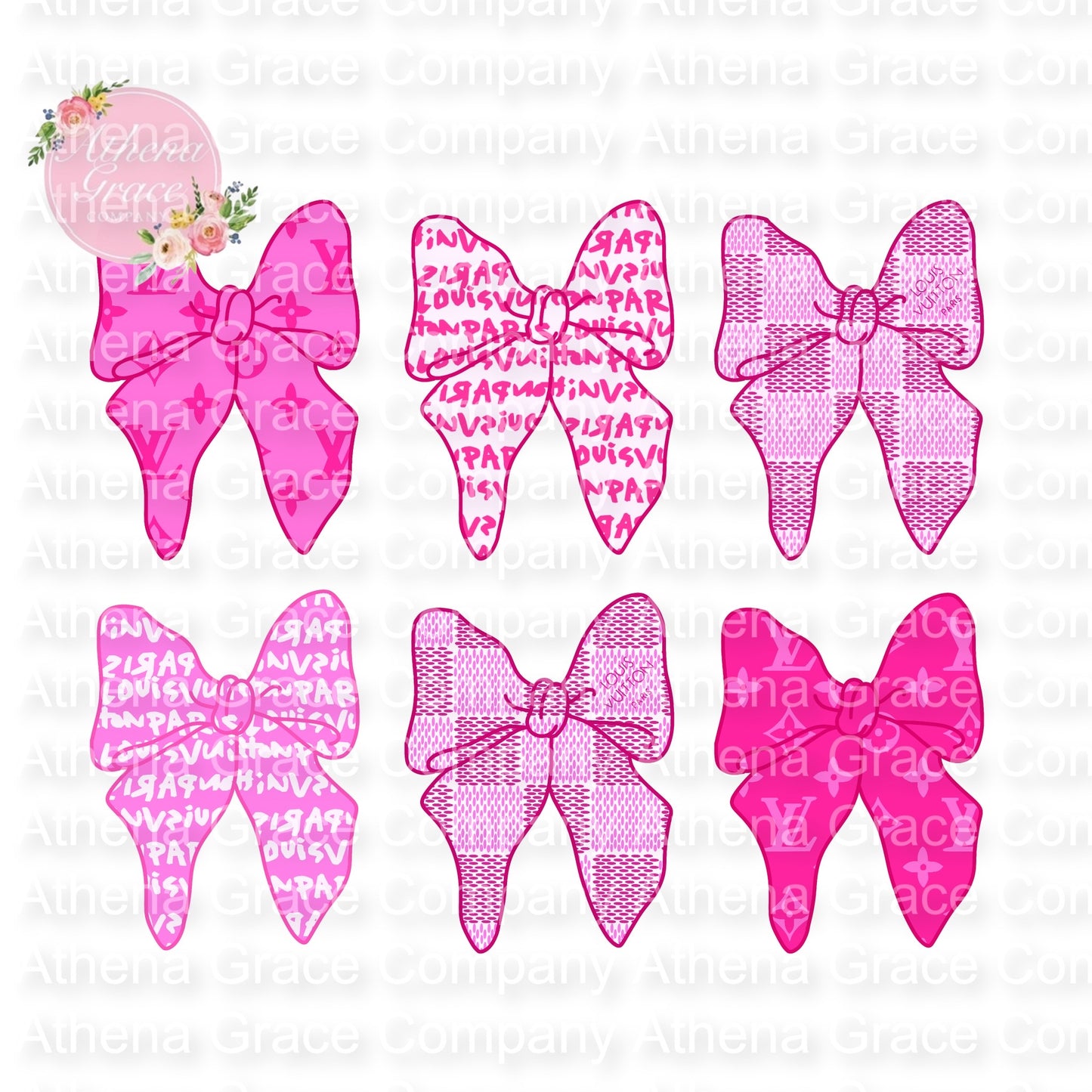 Boujee Pink Bows DTF