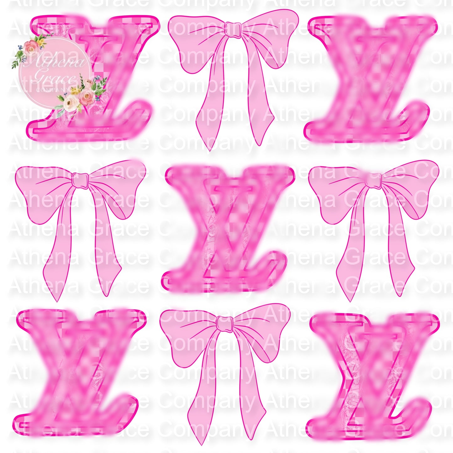 Boujee With Pink Bows DTF