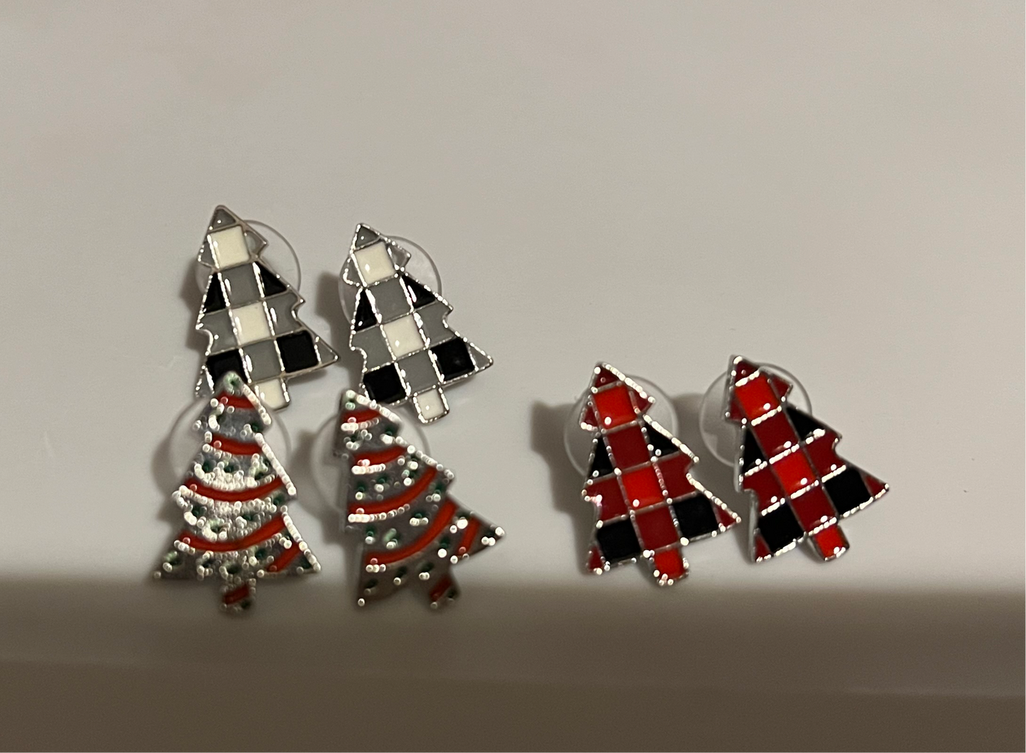 Christmas tree earrings