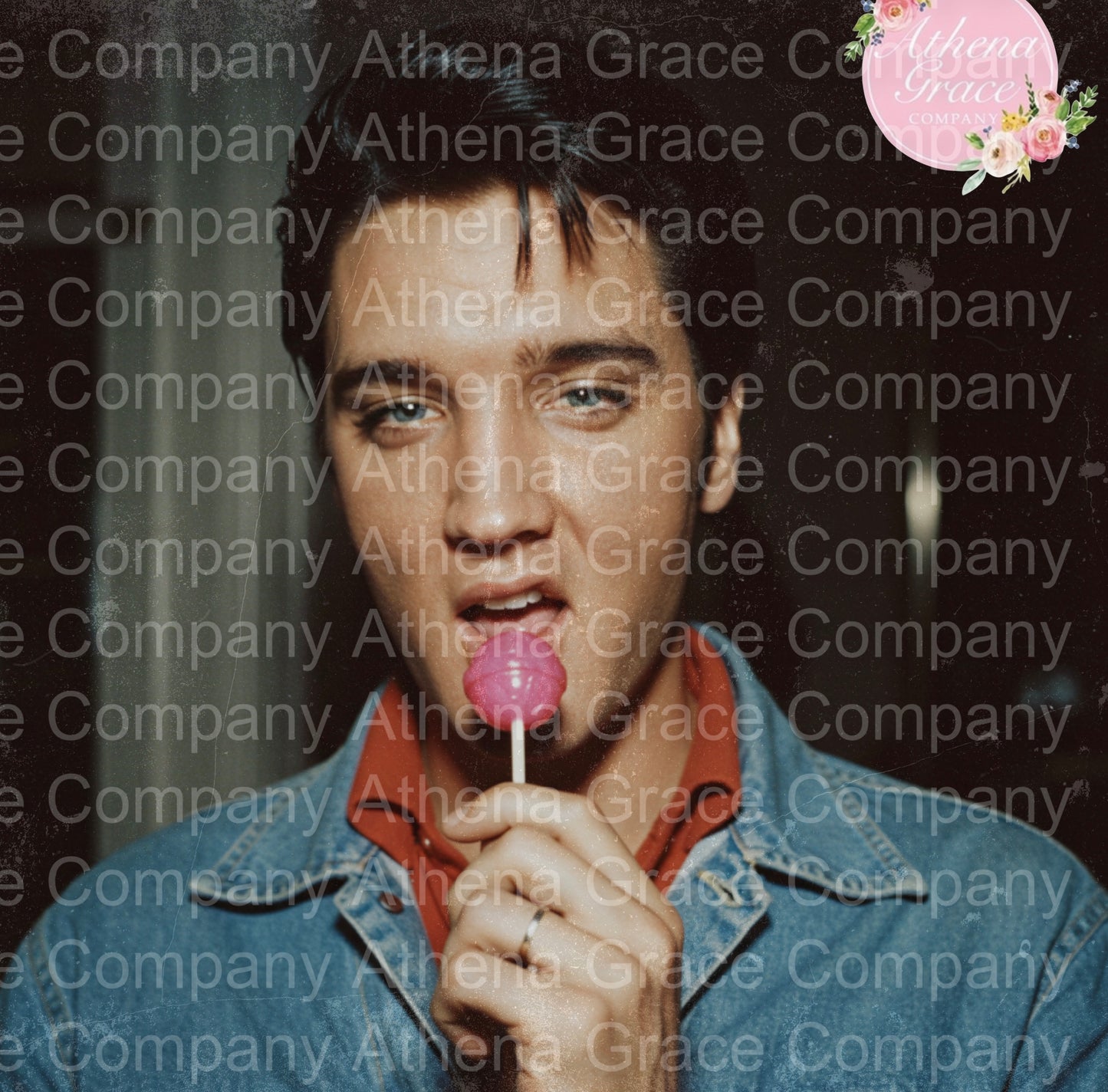 Elvis Lollipop DTF