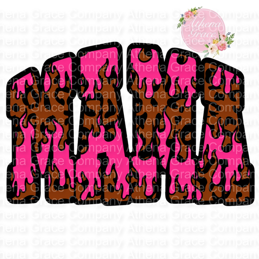 Cheetah Flames MAMA DTF