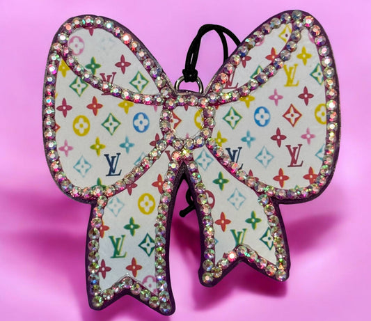 Boujee Bling Bow White Freshie