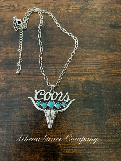 Coors Bull Necklace