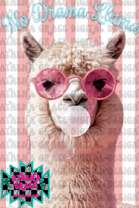 No Drama Llama PNG