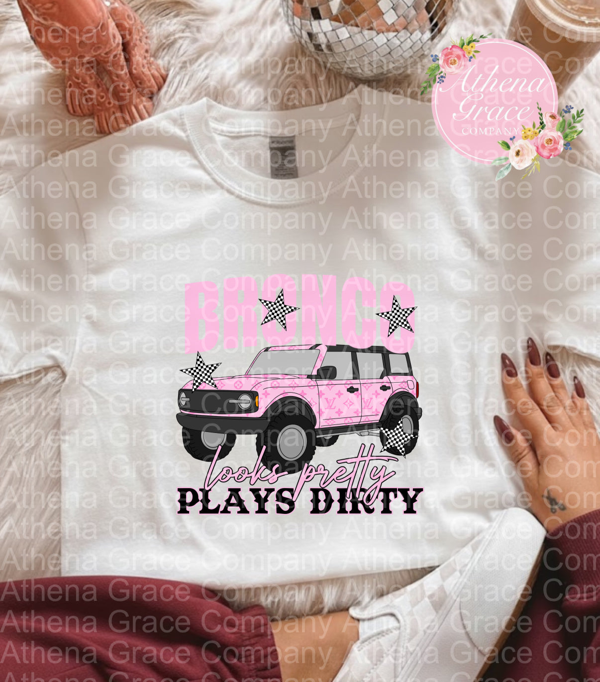 Pink Boujee Bronco Plays Dirty