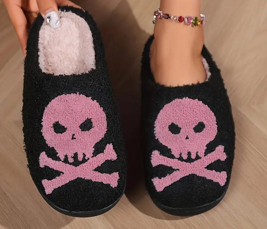 Skull and Cross Bones Slippers