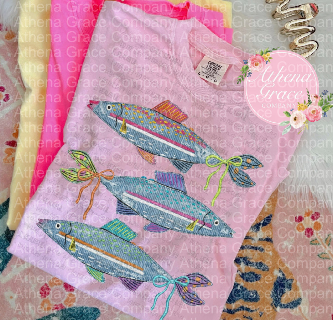 Bows And Fishy Denim