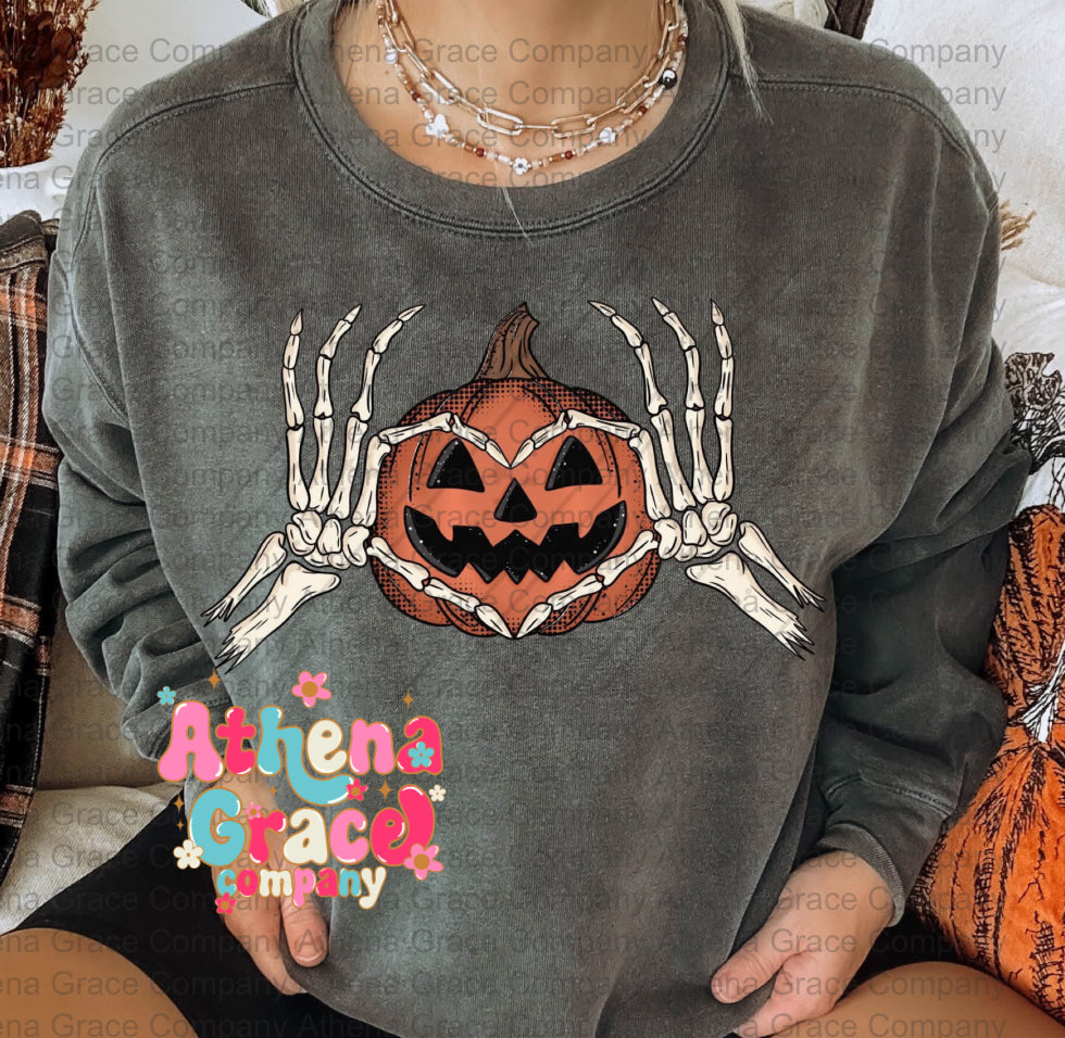Pumpkin Heart Hands