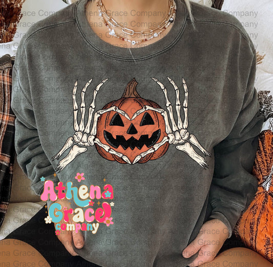 Pumpkin Heart Hands