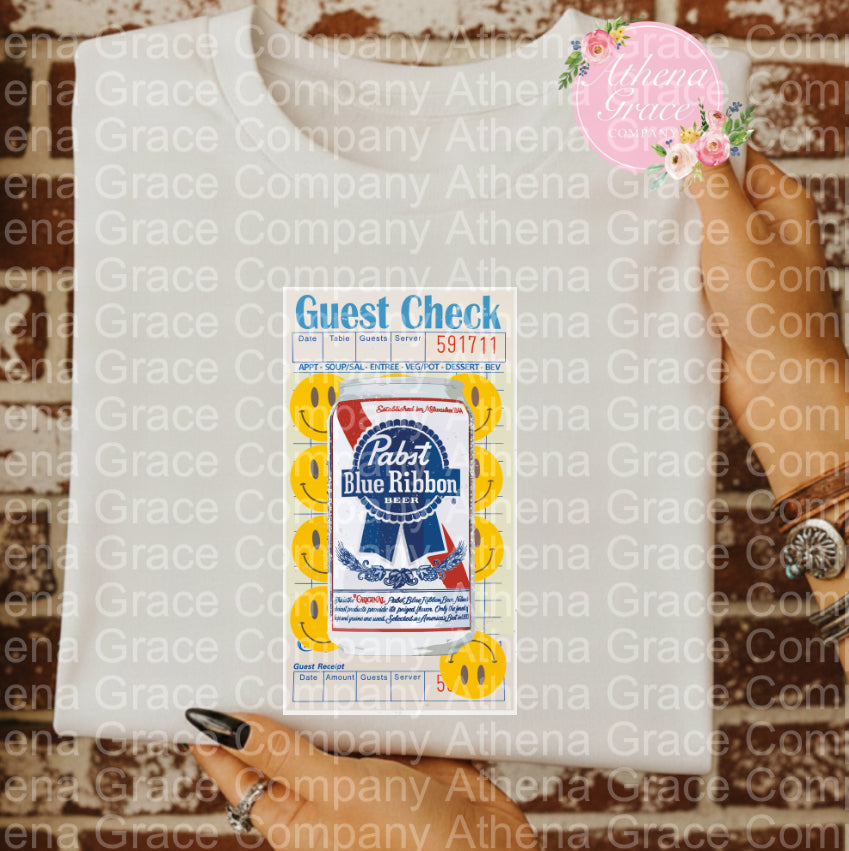 Guest Check PABST