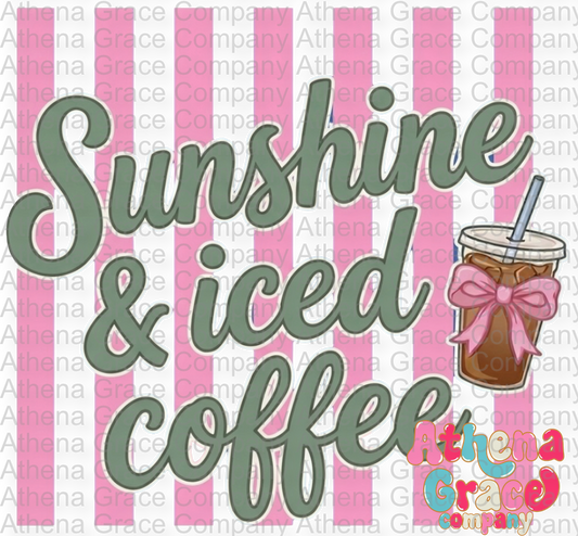 Sunshine and Ice Coffee DTF