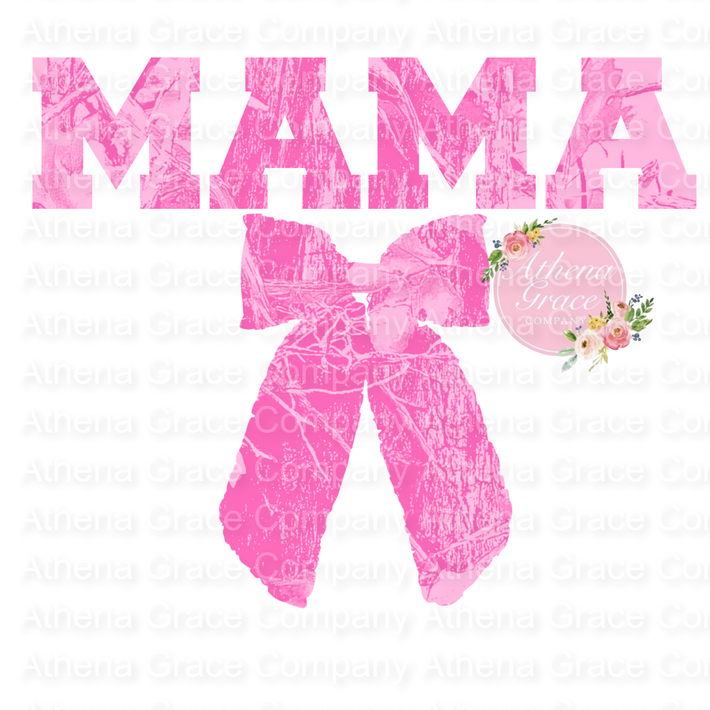 Pink Camo Mama PNG