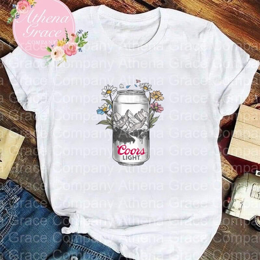 Coors Light and Flowers