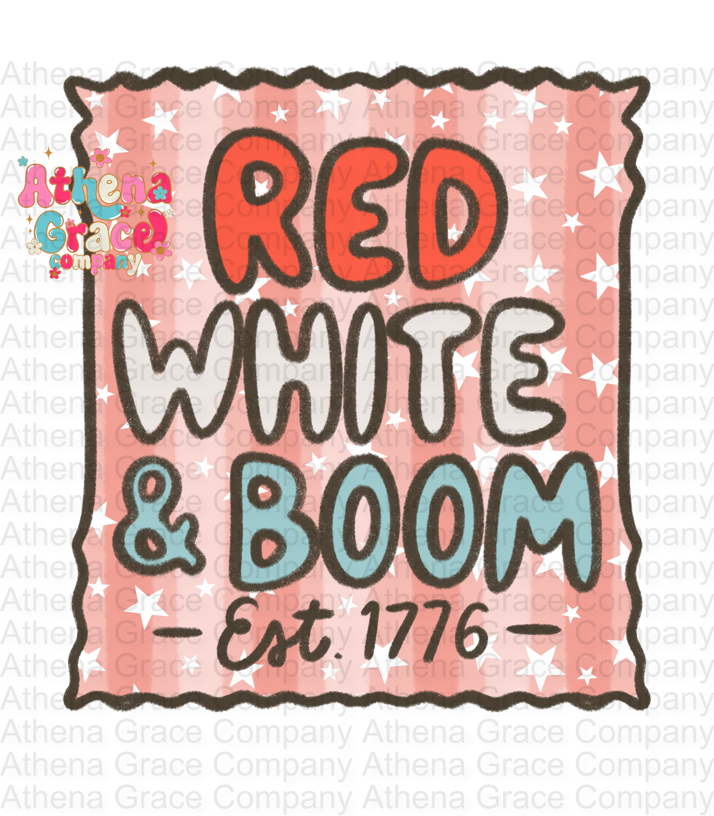 Red White Boom DTF