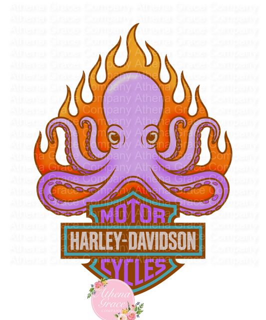 Octopus Harley DTF
