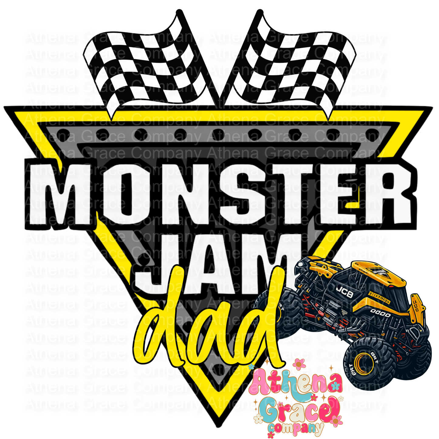 Monster Jam Dad DTF