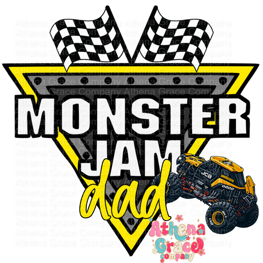 Monster Jam Dad DTF