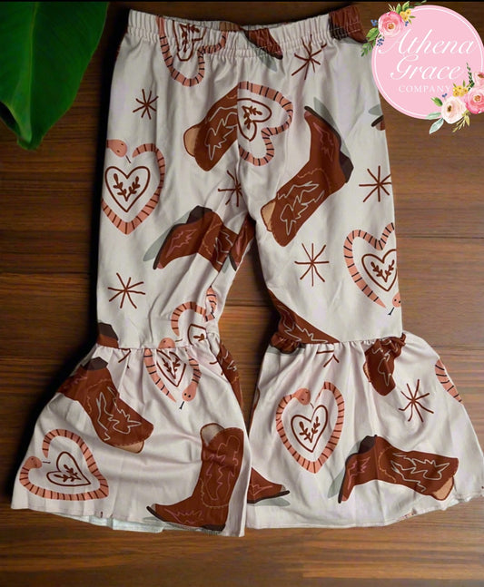 Cowboy boot bell bottoms
