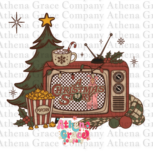Christmas TV DTF