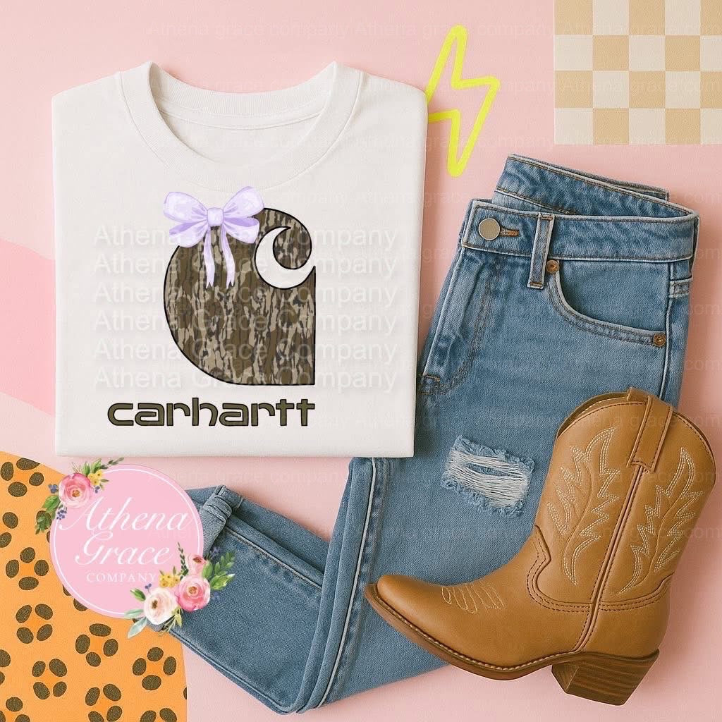 Carhartt Camo Purple Bow