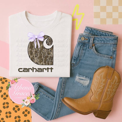 Carhartt Camo Purple Bow