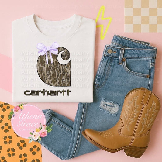 Carhartt Camo Purple Bow