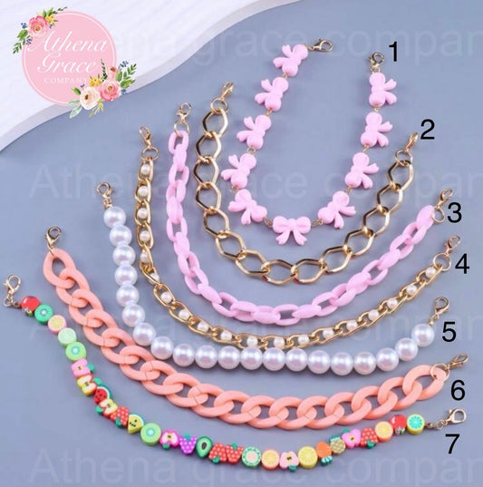 Pink Girly Hat Chains