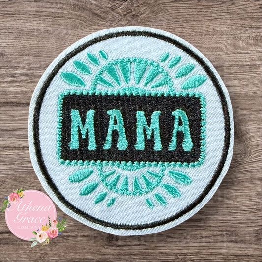 Mama Turquoise Large Patch