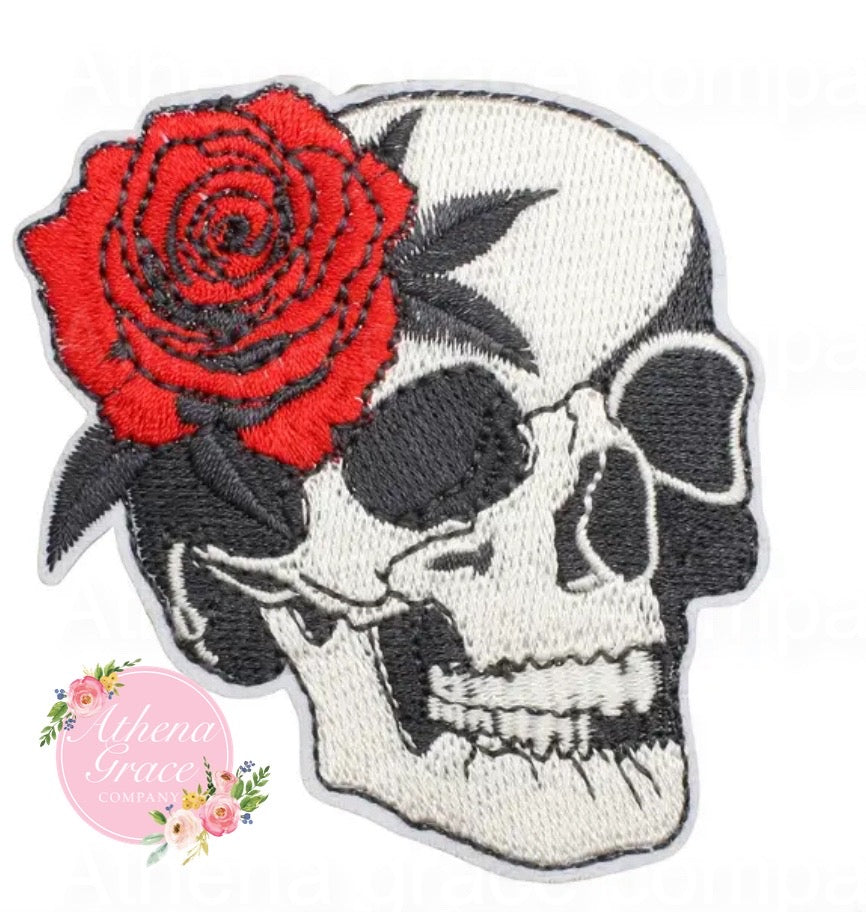 Skull with Rose