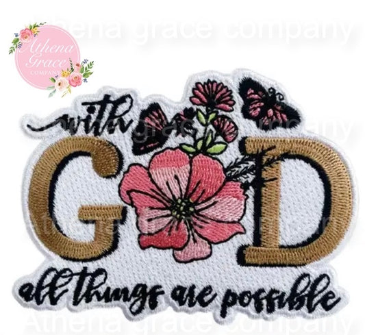 Medium With God Flower Patch