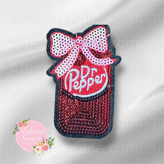 Dr. Pepper Sequin Medium Patch