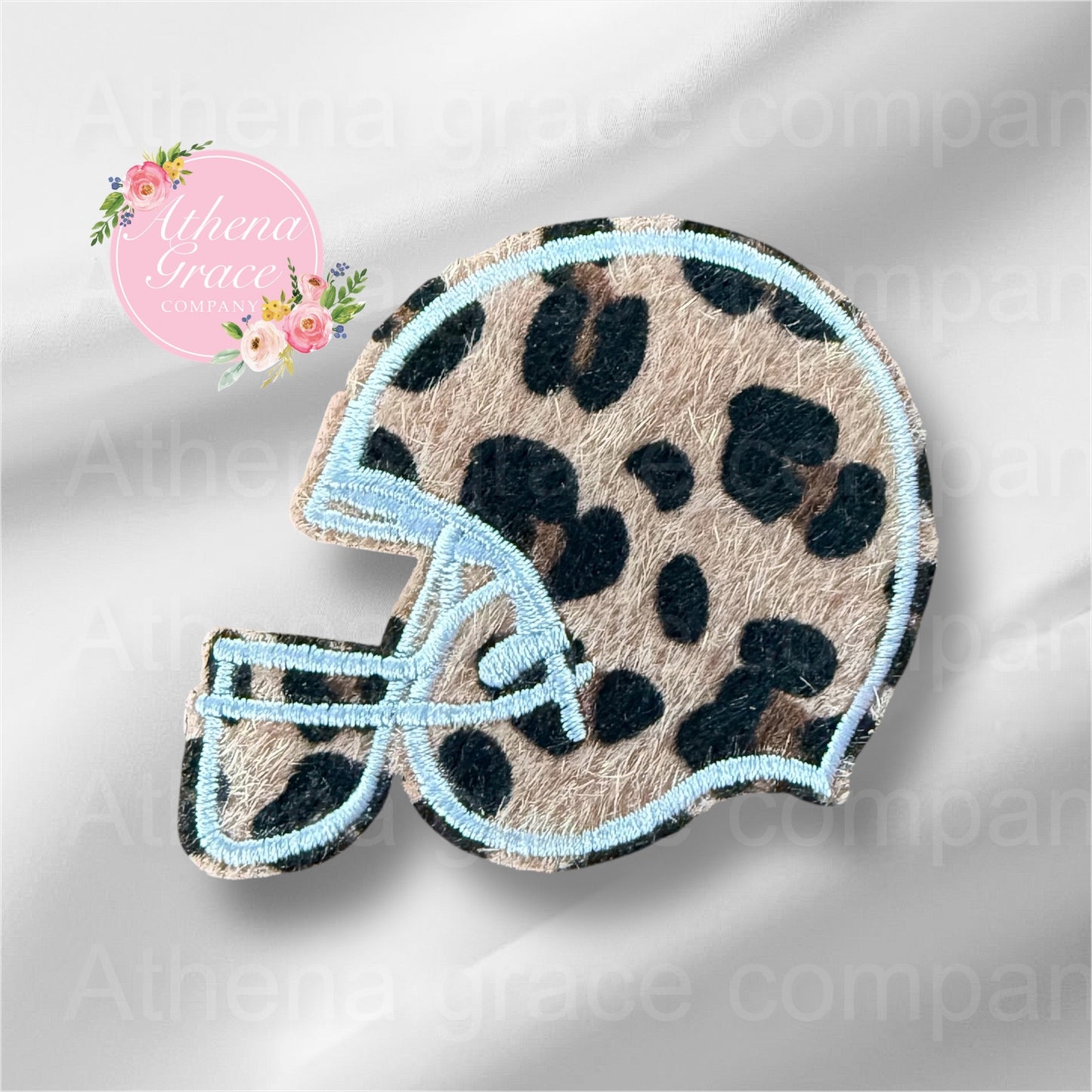 Football Helmet Cheetah Medium Patch