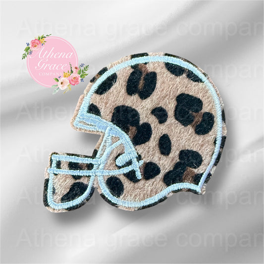 Football Helmet Cheetah Medium Patch