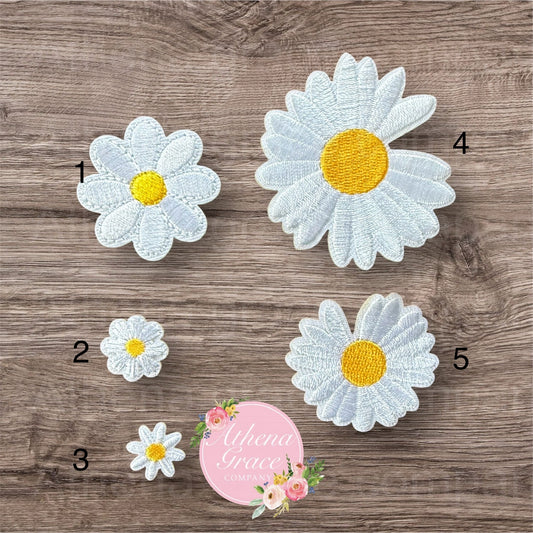 Mini White FLower Patches